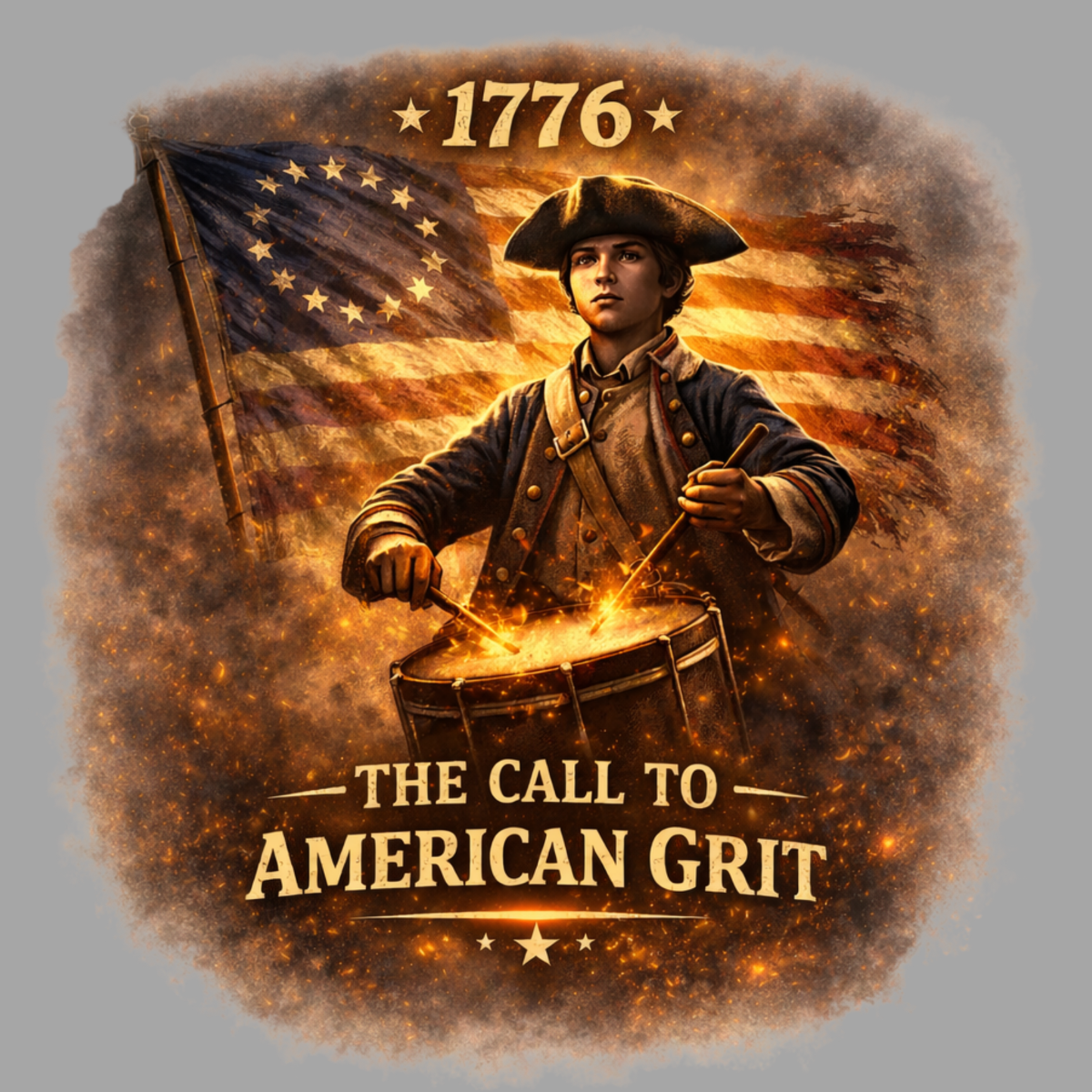The Call to American Grit – 1776 Origins Collection 20 oz Stainless Steel Tumbler - Image 3