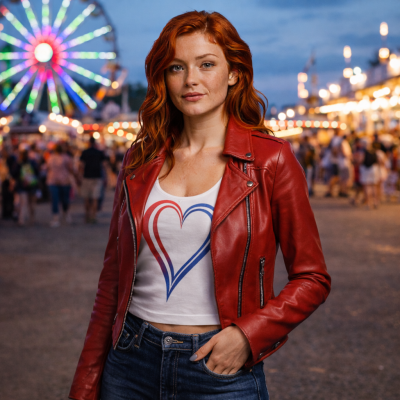 American Heart – Women’s Crop Top