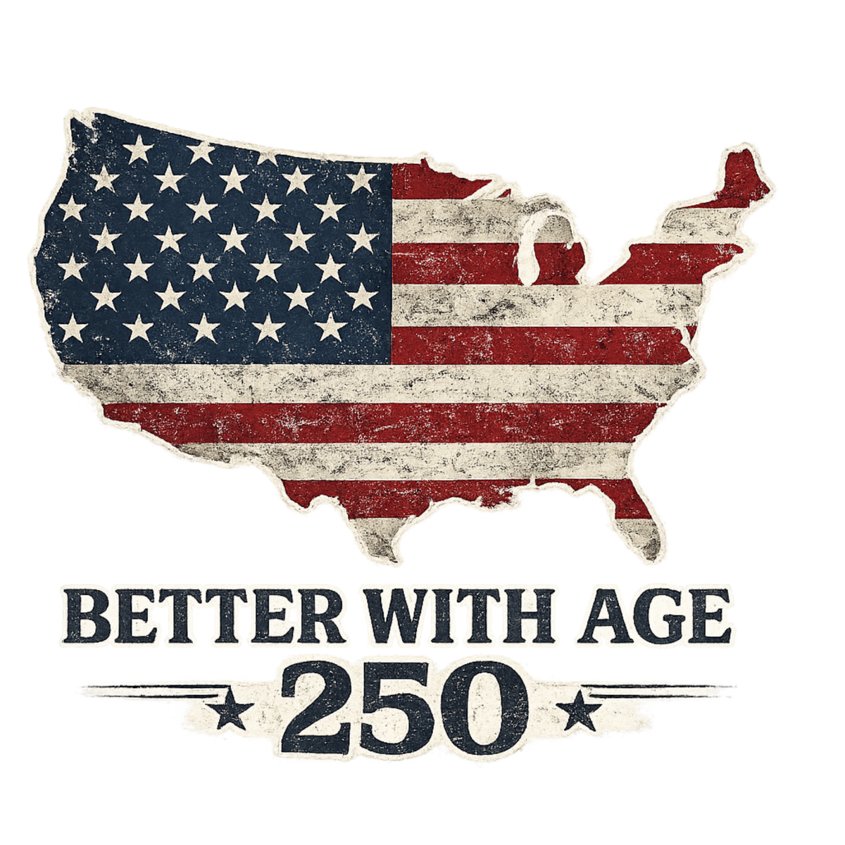 Better With Age 250 – Patriotic Men’s Muscle Tank | America 250 Edition - Image 3
