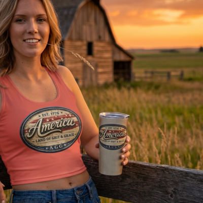 America Heritage – Land of Grit & Grace – 20 oz Stainless Steel Tumbler