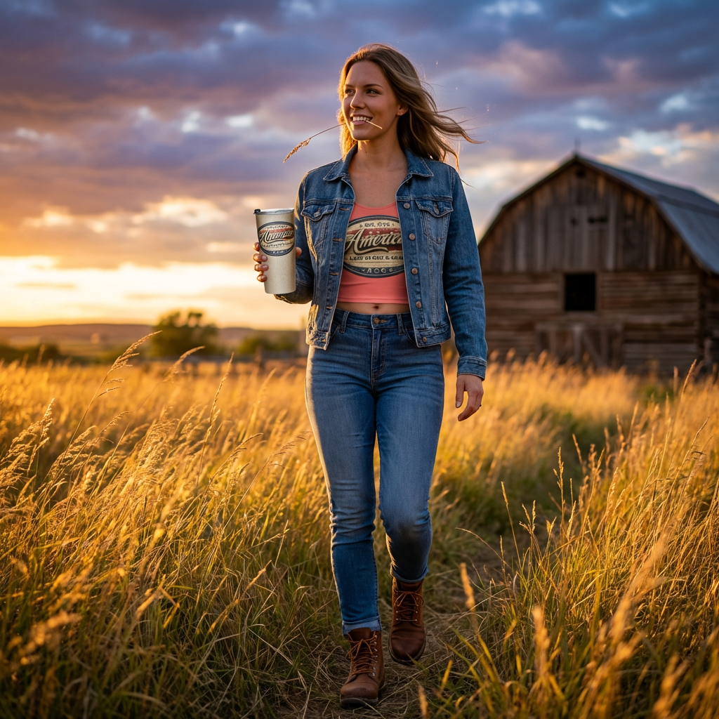 America Heritage – Land of Grit & Grace – 20 oz Stainless Steel Tumbler - Image 6