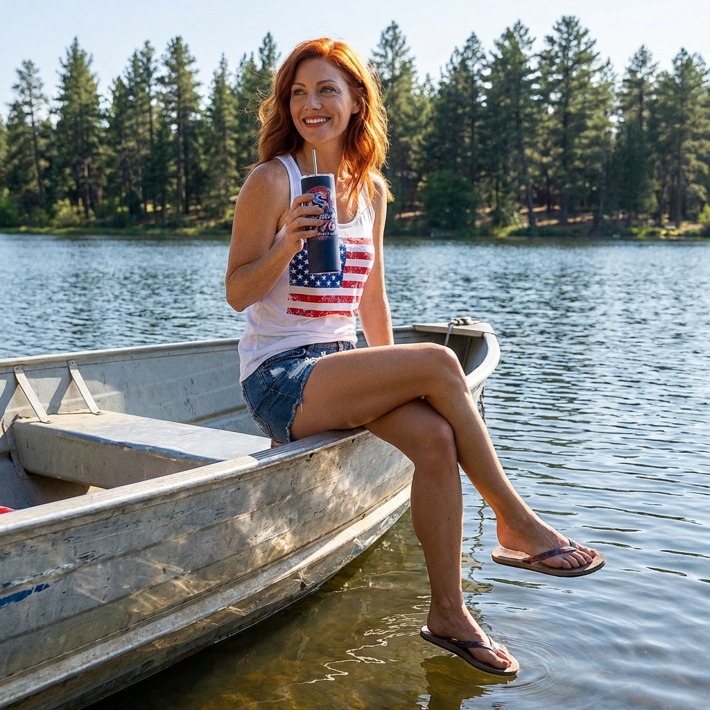 USA Party Like It’s 1776 Stainless Steel Straw Tumbler – 20oz Patriotic Drinkware - Image 11