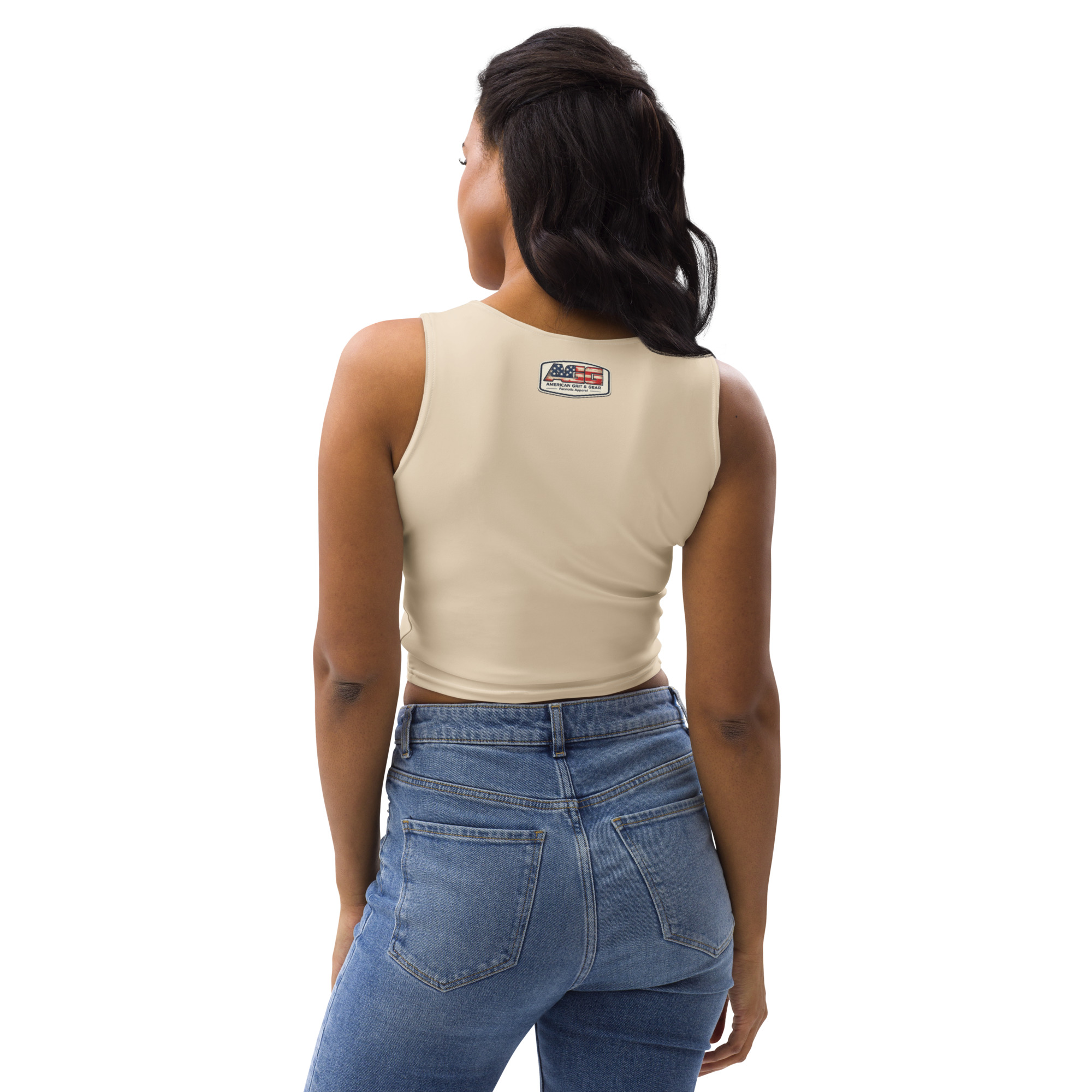 American Heritage – Where Freedom Fits Women’s Crop Top - Image 22
