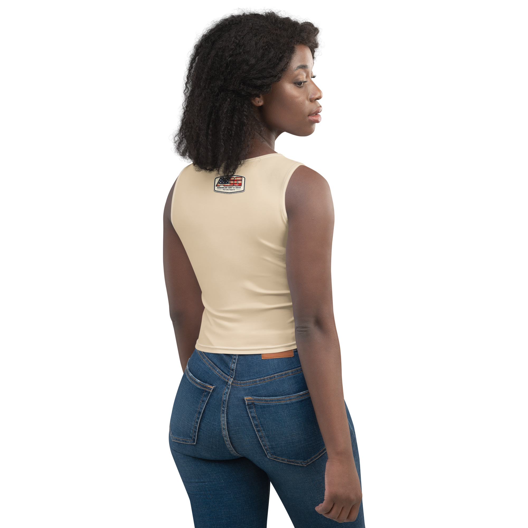 American Heritage – Where Freedom Fits Women’s Crop Top - Image 25
