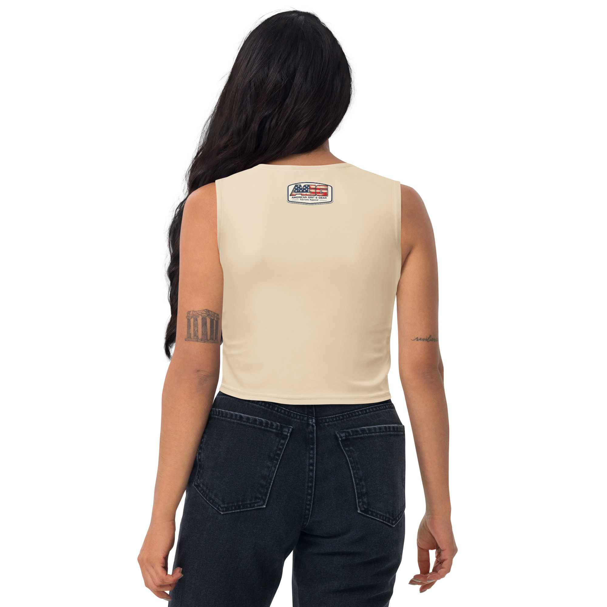 American Heritage – Where Freedom Fits Women’s Crop Top - Image 30