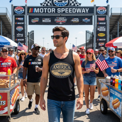 American Heritage – Where Freedom Fits – Men’s Tank Top