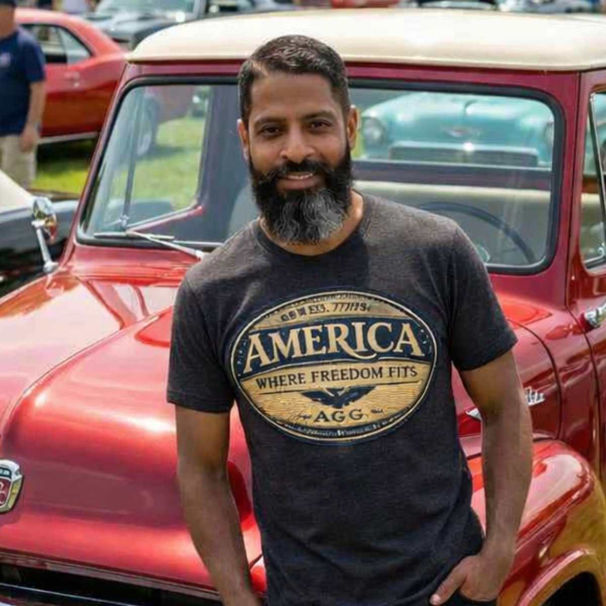 American Heritage – Where Freedom Fits Unisex Tee | Bella + Canvas 3001 - Image 5