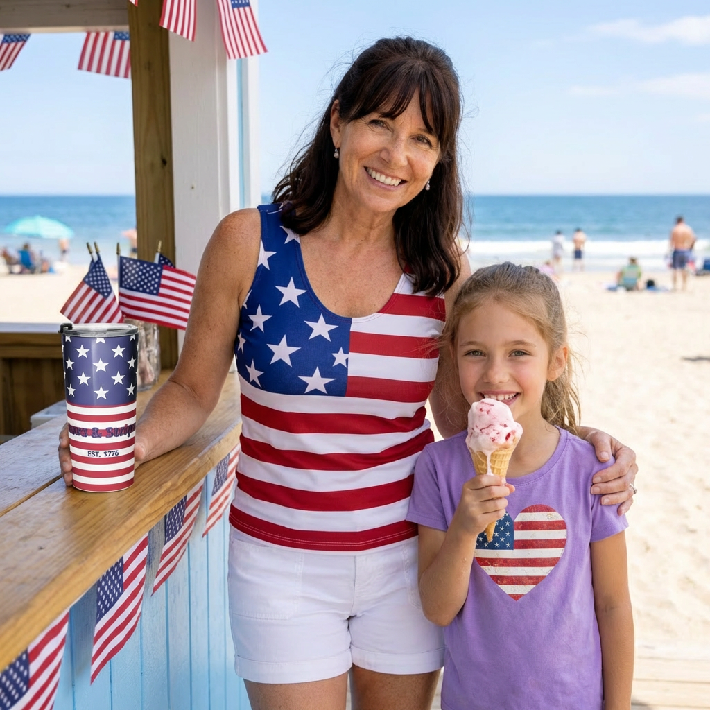 Stars & Stripes Est. 1776 Patriotic Stainless Steel Tumbler – 20oz American Flag Travel Mug - Image 9
