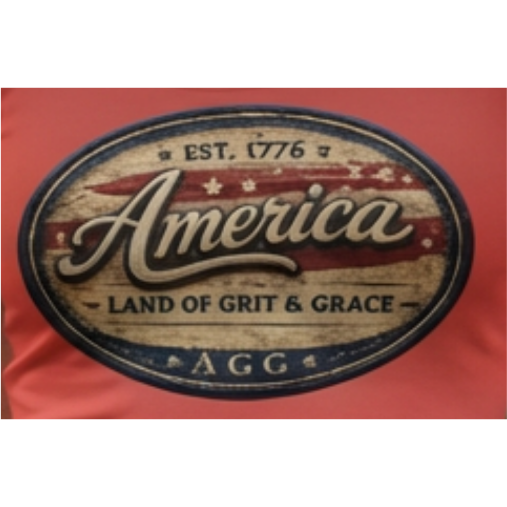 America Heritage – Land of Grit & Grace Racerback Tank | Patriotic Women’s Tank Top - Image 3