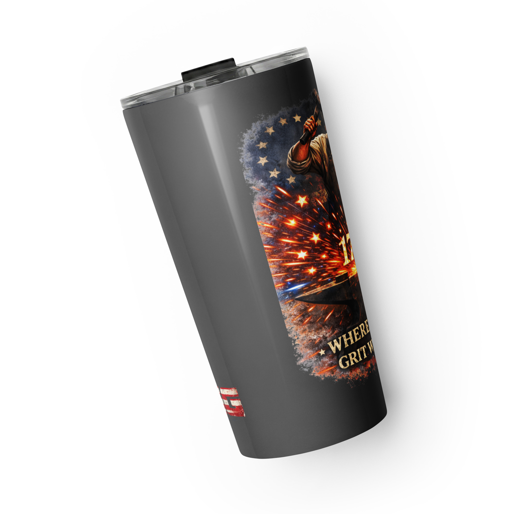 Forged in Freedom 1776 Tumbler – Origins of Grit Series (Steel Edition) - Image 10