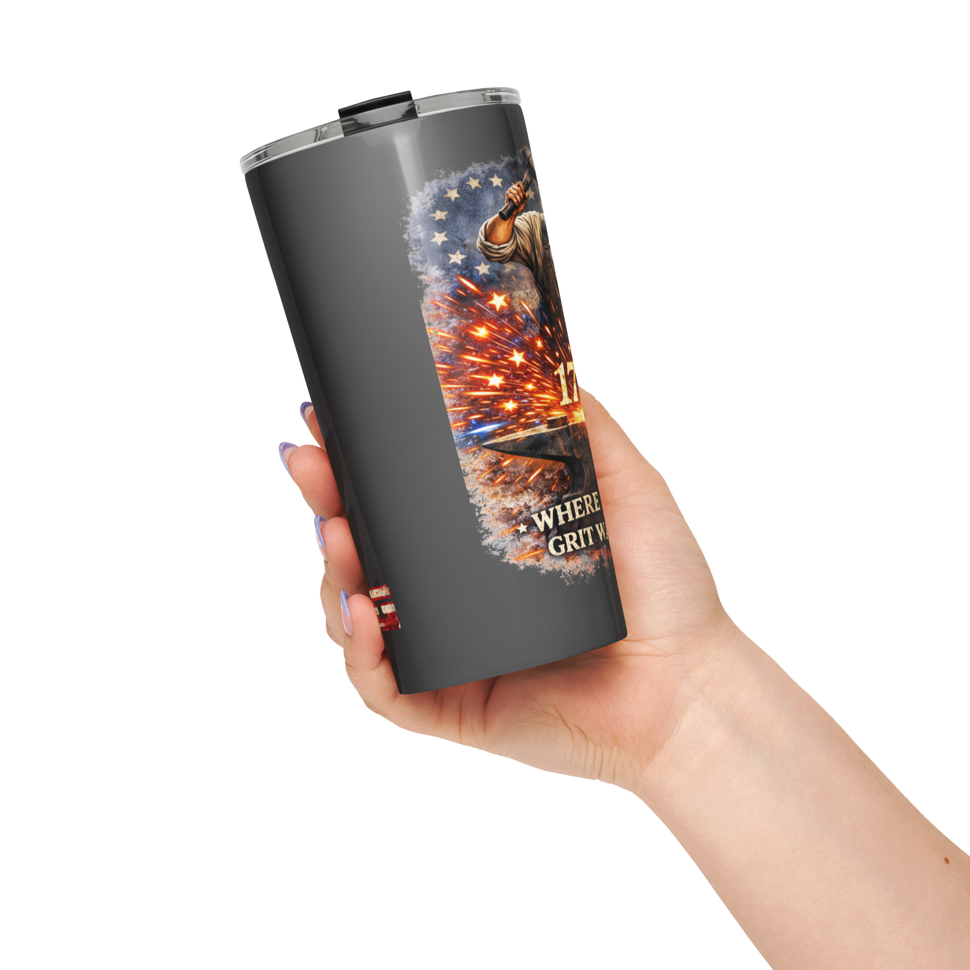 Forged in Freedom 1776 Tumbler – Origins of Grit Series (Steel Edition) - Image 14