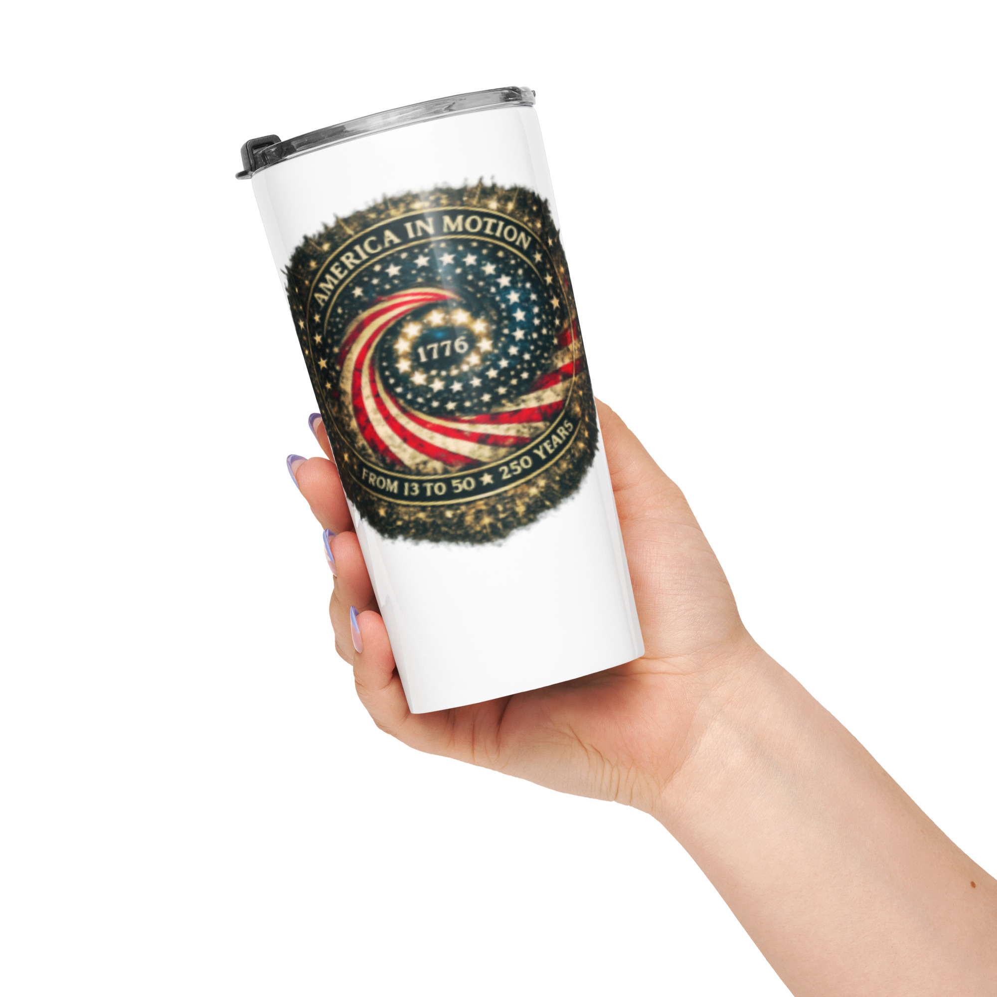 America In Motion 250 - Stainless Steel Tumbler - Image 8