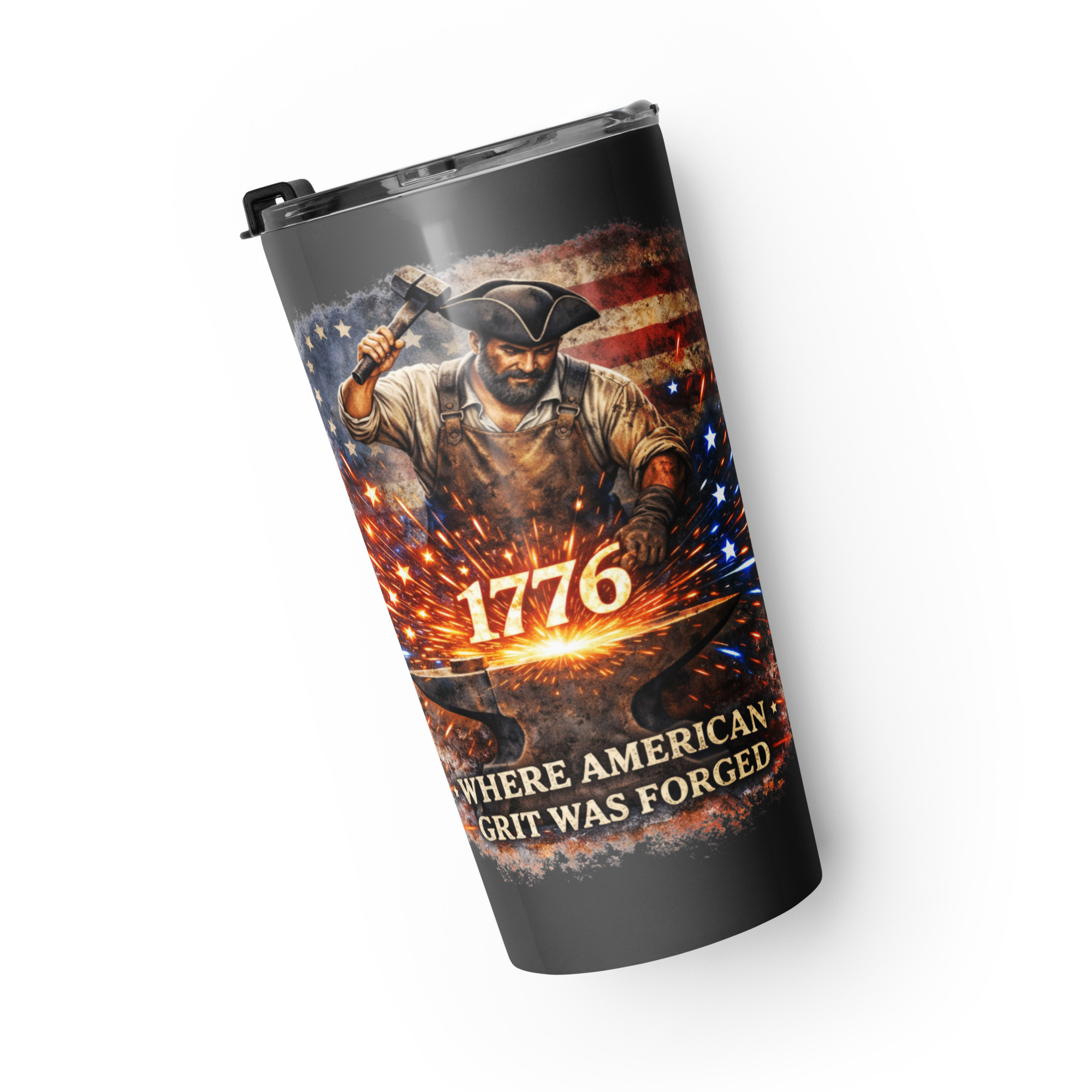 Forged in Freedom 1776 Tumbler – Origins of Grit Series (Steel Edition) - Image 12