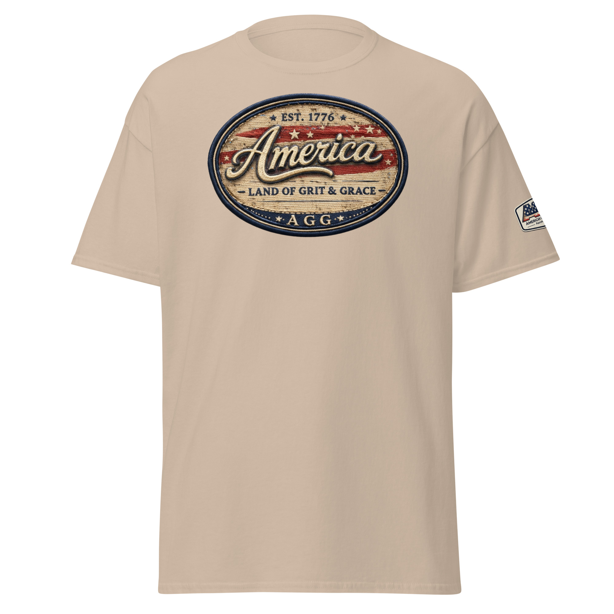 America Heritage – Land of Grit & Grace Unisex Classic Tee | Patriotic American T-Shirt - Image 21