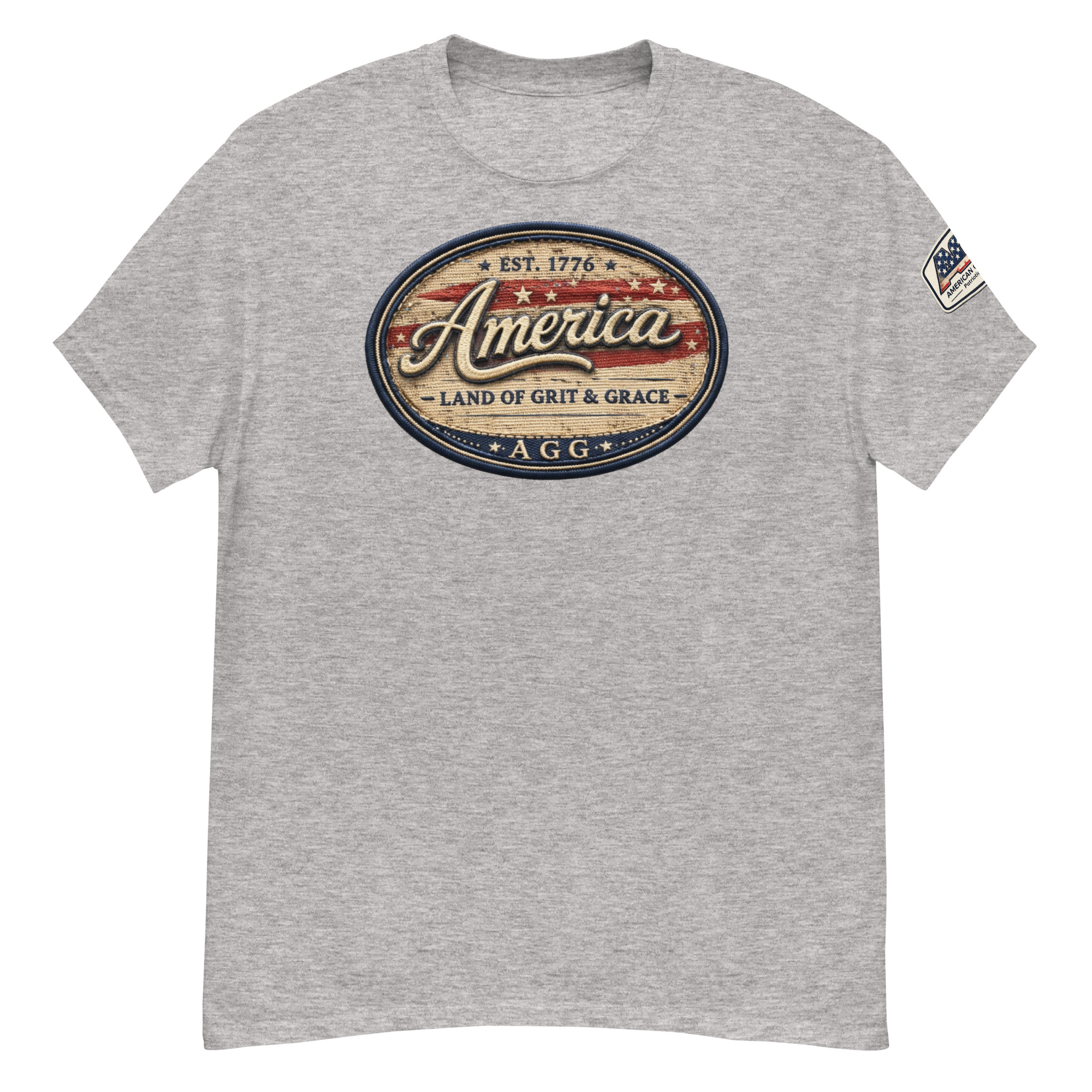 America Heritage – Land of Grit & Grace Unisex Classic Tee | Patriotic American T-Shirt - Image 28