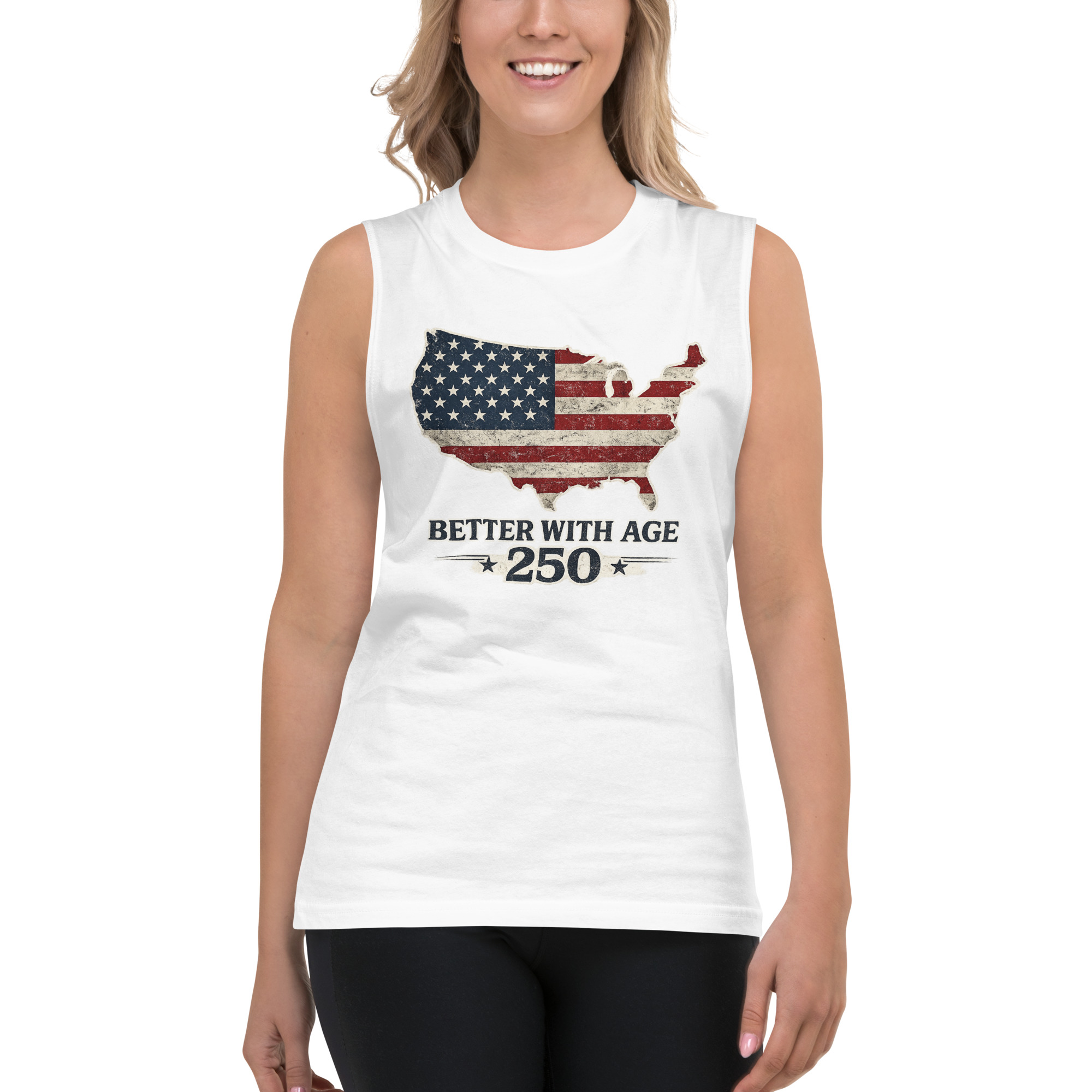 Better With Age 250 – Patriotic Men’s Muscle Tank | America 250 Edition - Image 24