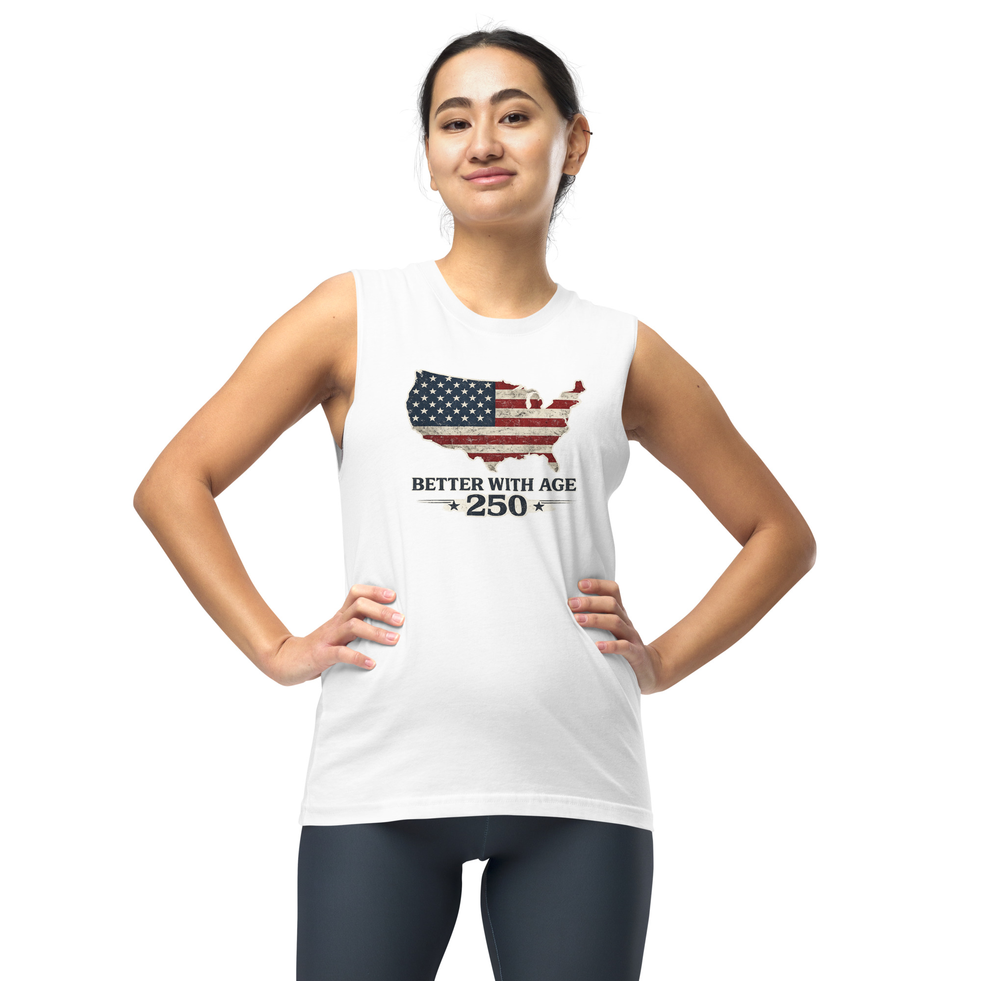 Better With Age 250 – Patriotic Men’s Muscle Tank | America 250 Edition - Image 22