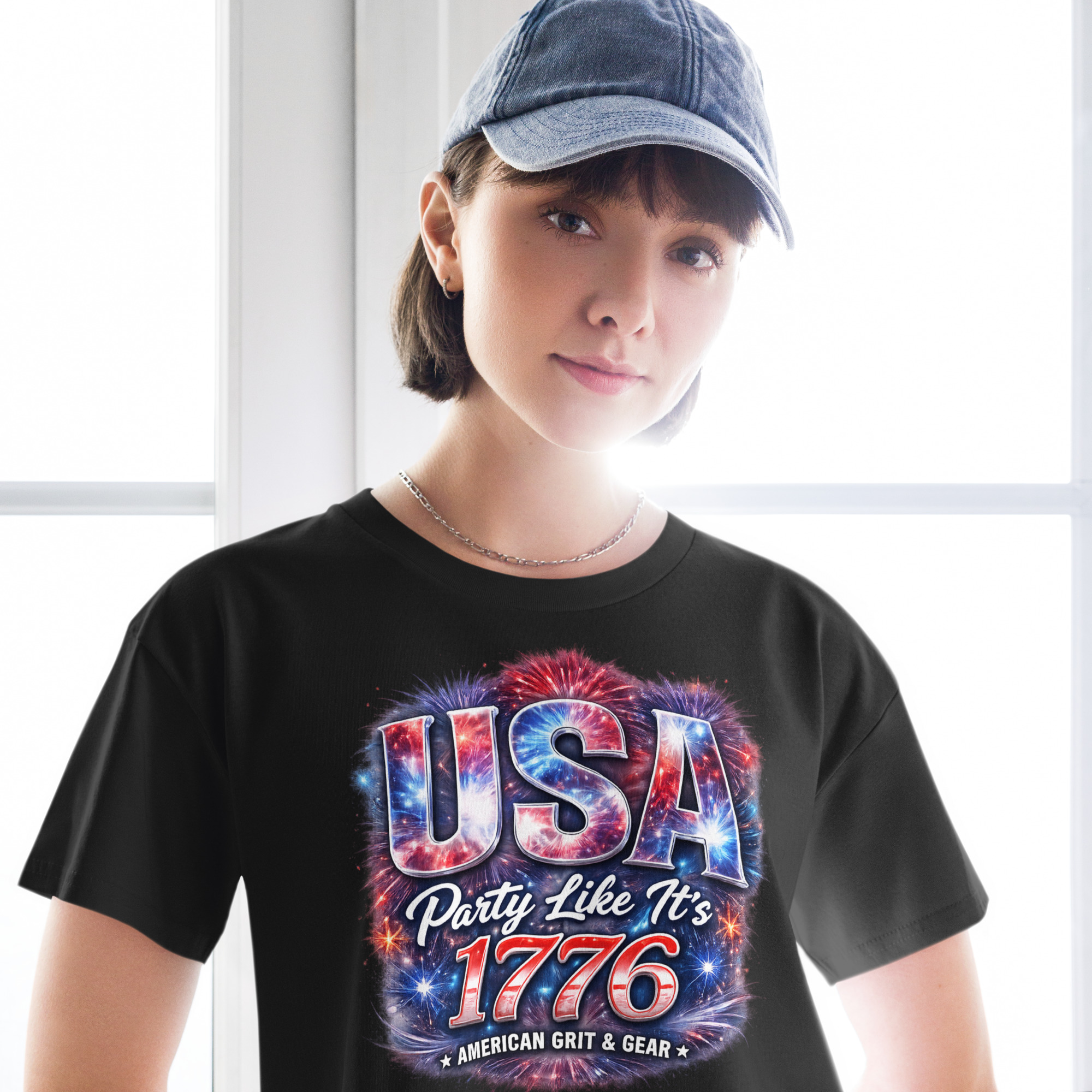 USA Party Like It’s 1776 Women’s Crop Top – Patriotic Festival Shirt - Image 42