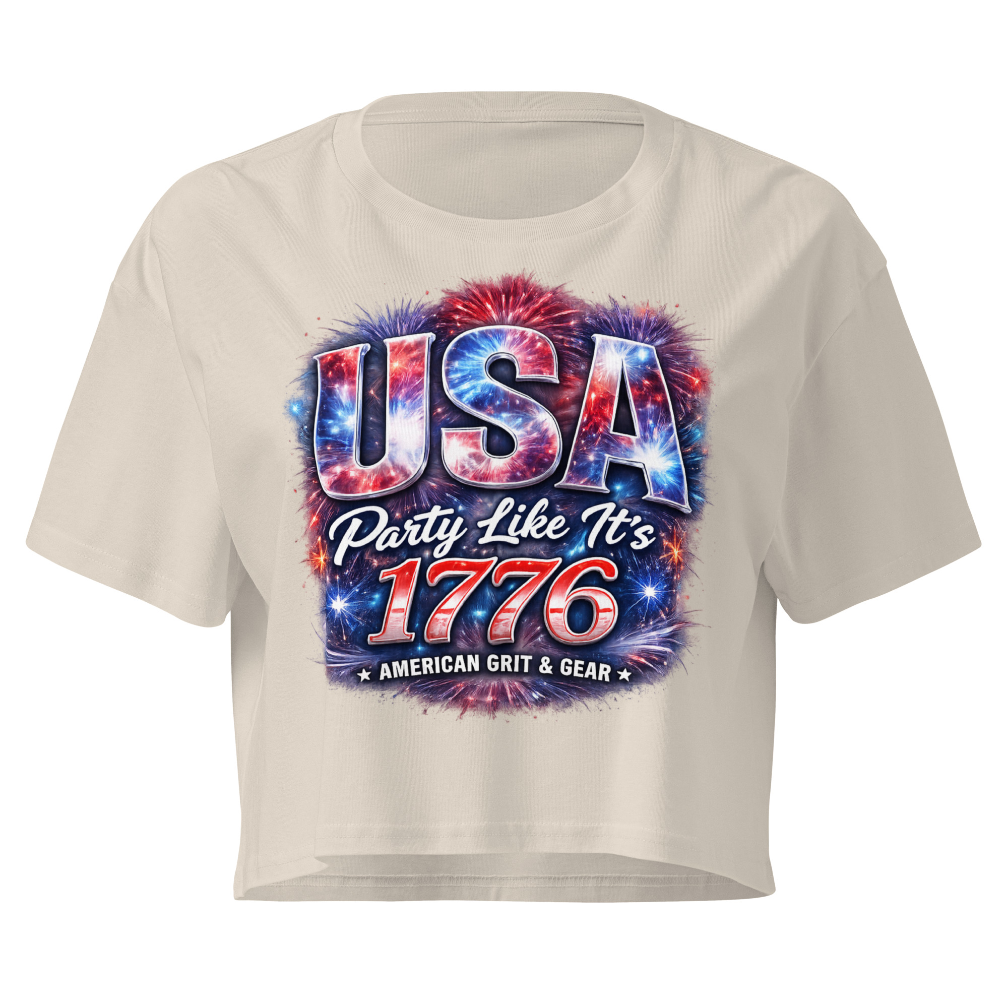 USA Party Like It’s 1776 Women’s Crop Top – Patriotic Festival Shirt - Image 17