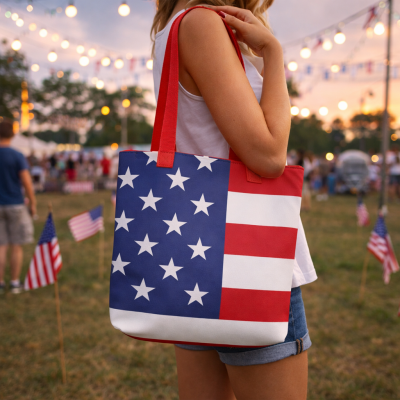 USA Stars & Stripes – All Over Print Tote Bag