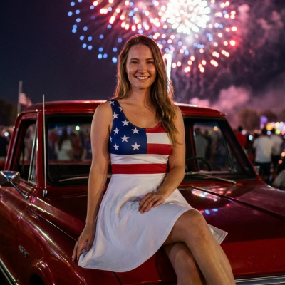 USA Stars & Stripes – Skater Dress