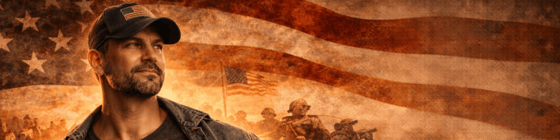 American Grit & Gear patriotic apparel banner